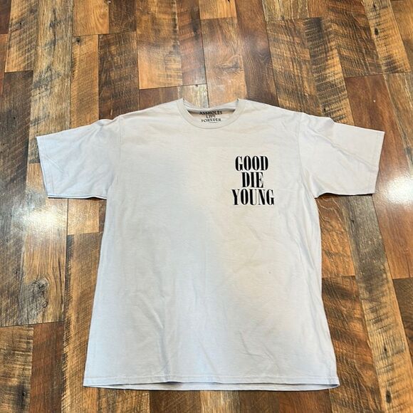 ASSHOLES LIVE FOREVER t-shirt L (6032) NWOT - Picture 1 of 3
